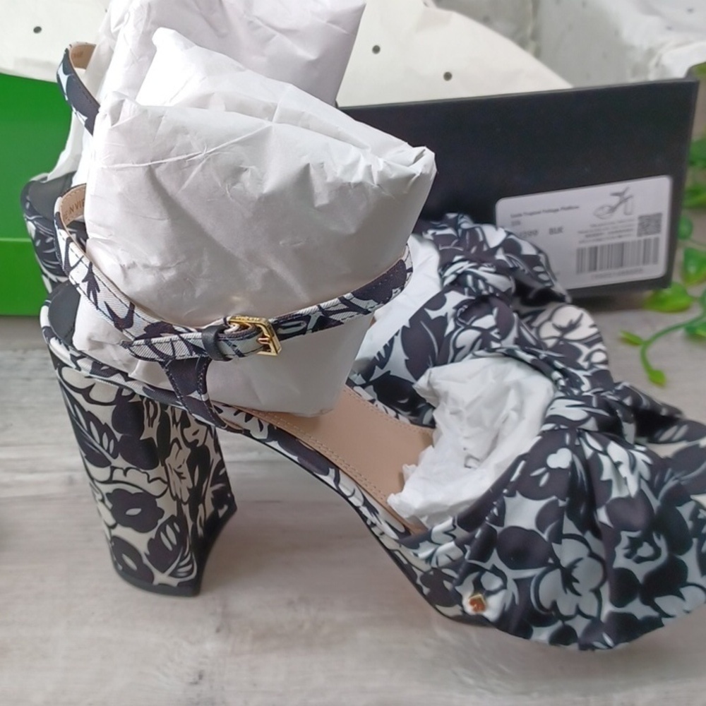 Kate Spade New York Lucie Tropical Foliage Floral Print Platform Sandals NIB - Picture 8 of 12